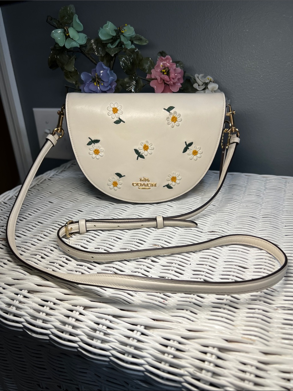 Coach Ellen Half Moon Daisy Crossbody